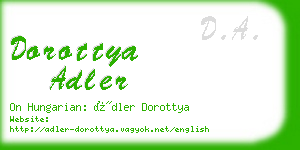 dorottya adler business card